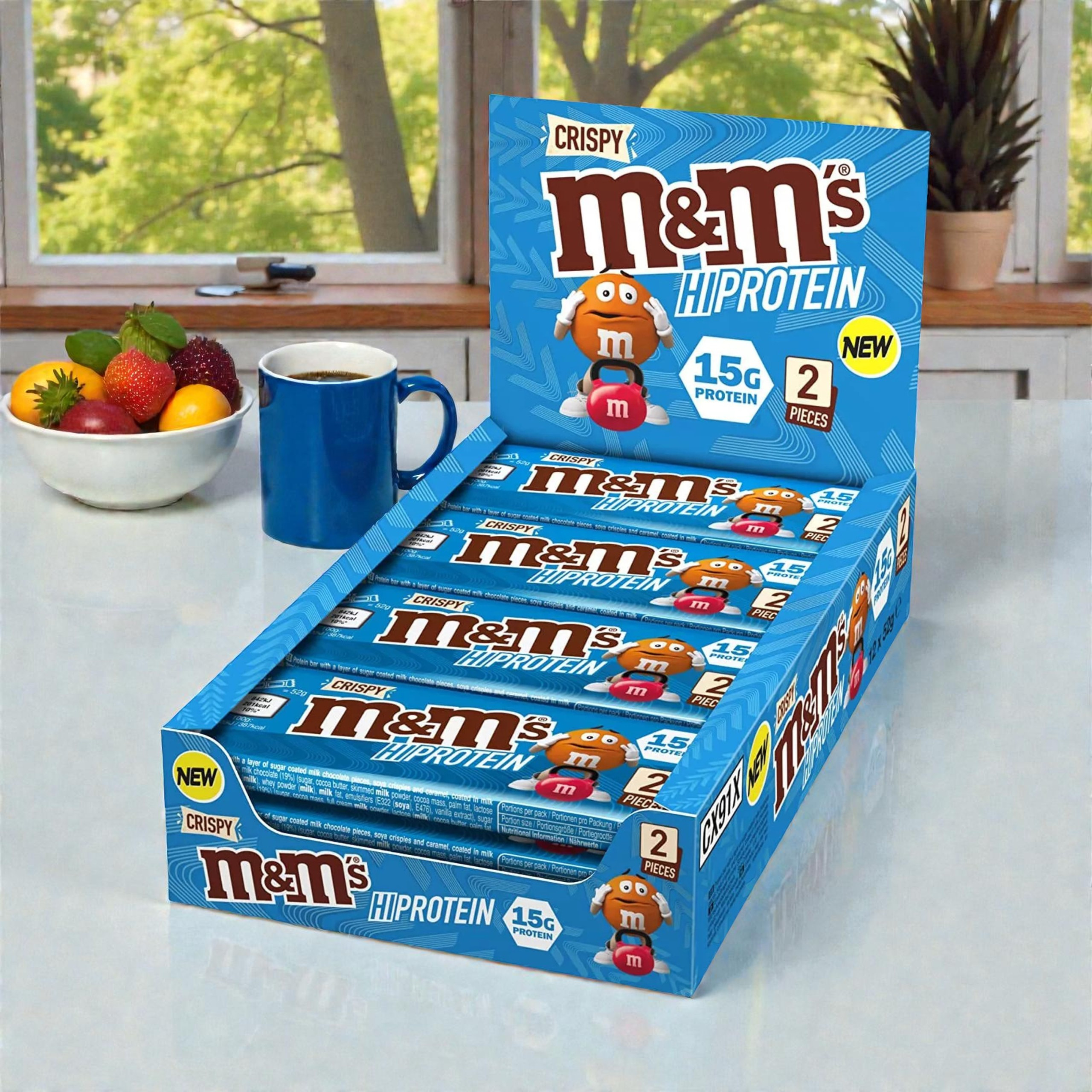 Mars - M&M`s Crispy HiProtein Bar - 12x 52g 